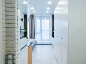 Апартаменты Lalapart Gray-white с панорамными окнами у метро ЦСКА