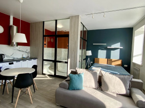 Квартира Стильная студия в центре с круглой ванной