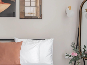 Апартаменты Бежевые в центре с кондиционером