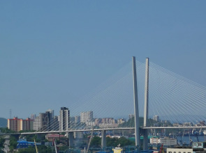 Квартира с видом на Золотой мост возле центра