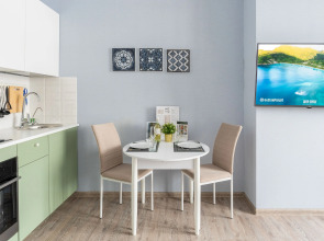 Апартаменты Lalapart Aquamarine с балконом у метро Дмитровская