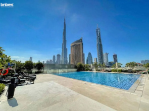 Bnbmehomes Stylish 3BR with Burj Khalifa view-410 Apartments