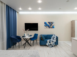 Квартира Студия Люкс в Синих Тонах