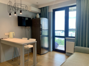 Квартира Aparts Pro Нежная 1-ком с панорамным балконом в ЖК Арго на 11 этаже