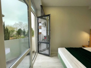 Апартаменты с балконом 3 минуты до моря