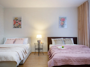 Semejnaya Dvuhkomnatnaya u Zooparka s Gamakom na Lodzhii Flat