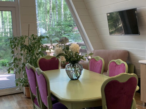 Частный дом A-фрейм в лесу Зеленого города