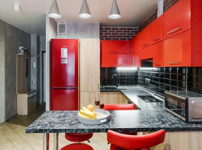 Апартаменты Red студия рядом с ТРЦ Горизонт