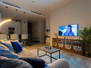 Апартаменты Sky City Moscow 62 этаж! Вид на Башни, Лужники, Парк победы и город! Очень уютный!