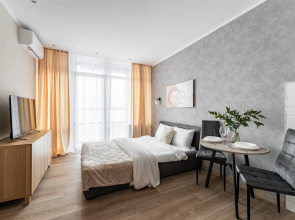 Апартаменты Светлая Студия Рядом с Метро Нижегородская