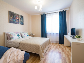 Апартаменты двухкомнатные c видом на Волгу на Волжской набережной  25, м.Cтрелка. Сова-Дом