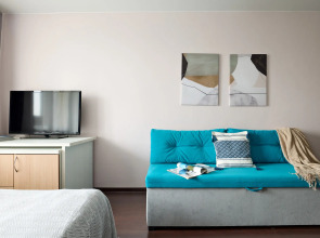 Квартира Студия Бирюза в 3 минутах пешком от метро Лесная