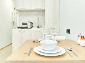 Квартира New Horizon Elans в скандинавском стиле с двумя отдельными кроватями