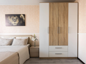 Апартаменты с 3мя комнатами NevaBed в небоскребе