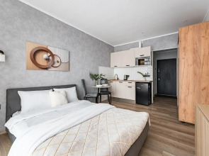 Апартаменты Светлая Студия Рядом с Метро Нижегородская