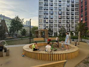 Квартира Студия с камином у парка