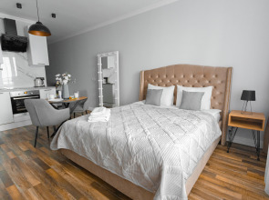 Апартаменты Lalapart Gray stone на 30 этаже небоскреба Савеловский Сити