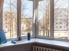 Апартаменты Prudius Apart в центре Кронштадта с панорамными окнами