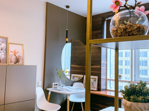 Апартаменты Просторная студия в ЖК Хедлайнер с видом на небоскребы Москва-Сити