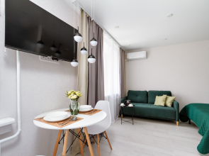 Квартира Студия с Новым Ремонтом в Центре Для 4 Гостей