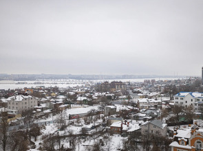 Уютная студия с видом на город