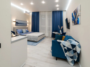 Квартира Студия Люкс в Синих Тонах