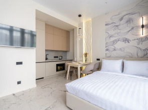 Апартаменты Red Apartments Арт Лайт Сити Микеланджело