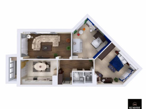 Квартира 100-метровая 3-х комнатная в современном районе