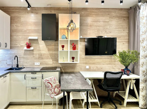 Квартира Люкс-Студия дизайнерская с видом на реку и Москва Сити