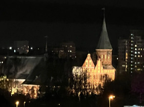 Квартира 2-х комнатная в тихом центре Калининграда с открытой террасой и видом на Кафедральный собор