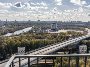 Квартира Moscow Deluxe Apartments Family suite city view-2