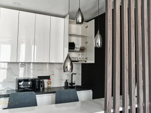 Квартира Aparts Pro Стильная видовая студия у Волги в ЖК Галактика на 12 этаже