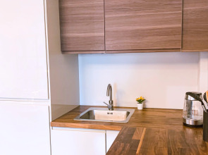 Апартаменты Просторная студия в ЖК Хедлайнер с видом на небоскребы Москва-Сити