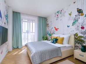 Квартира Дизайнерская 2к Andora-Тропик в ЖК Державинский квартал