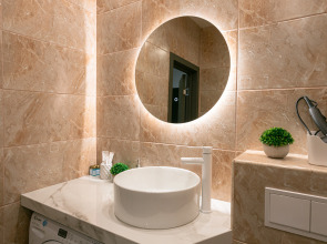 Апартаменты Lalapart Gray stone на 30 этаже небоскреба Савеловский Сити