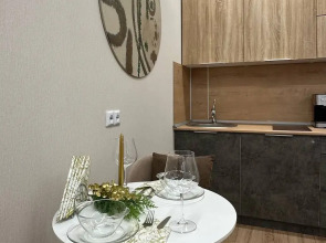 Квартира уютная студия с балконом в шаге от Тинькофф холл