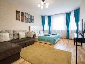 Апартаменты двухкомнатные c видом на Волгу на Волжской набережной  25, м.Cтрелка. Сова-Дом