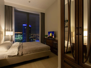 Апартаменты Sky City Moscow 62 этаж! Вид на Башни, Лужники, Парк победы и город! Очень уютный!