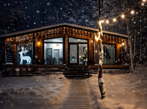 Trekhkomnatny Domik S Baney V Tikhom Lesu Private house
