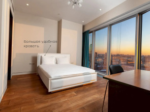 Апартаменты Москва Сити Lux с панорамной ванной 3 комнаты