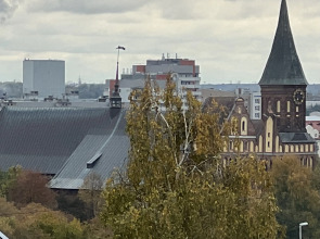 Квартира 2-х комнатная в тихом центре Калининграда с открытой террасой и видом на Кафедральный собор