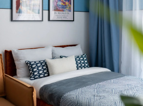 Апартаменты Стильная студия в ЖК Акватория возле реки