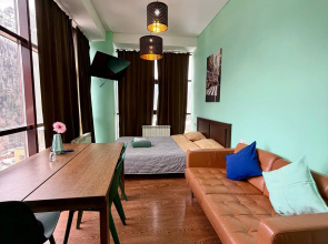 Uyutnaya Panoramnaya Studiya v Tsentre Dombaya Apartments