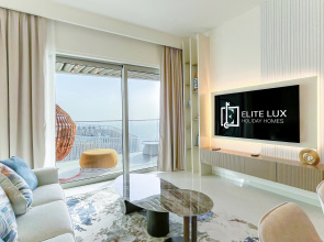 Elite LUX Holiday Homes - Beachfront 1BR Oasis & Stunning Views By Elie Saab