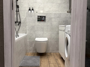 1-к. квартира на Базарной площади с видом на пруд, 30 м², 22 этаж