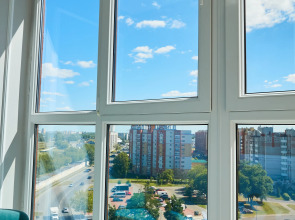 Апартаменты Luma White #2 в центре города с красивым видом на балконе