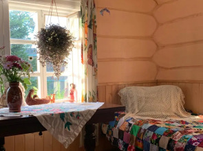 Частный дом в городе Петрозаводске с красивым уединённым участком и баней