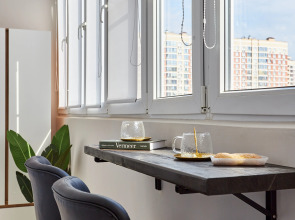 Квартира Очаровательная у Парка Галицкого с Парковкой и Круглосуточным заселением для Четырех гостей