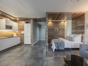 Квартира Студия в новом доме рядом с канатной дорогой