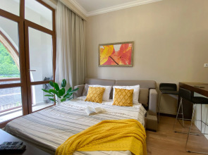 Однокомнатная квартира с Видом на Горы в 300м от Подъёмника